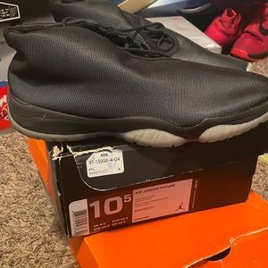 AIR JORDAN FUTURE US size 10.5 Black & Clear